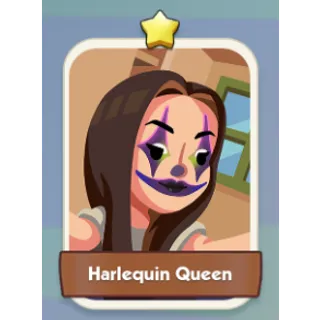 Harlequin Queen 1⭐ Monopoly Go Sticker Set 1