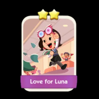 Love for Luna 2⭐ Monopoly Go Sticker
