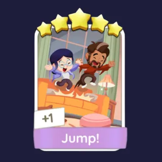 Jump 5⭐ Monopoly Go Prestige Sticker