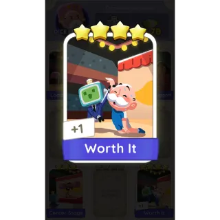Worth it 4⭐ Monopoly Go Sticker