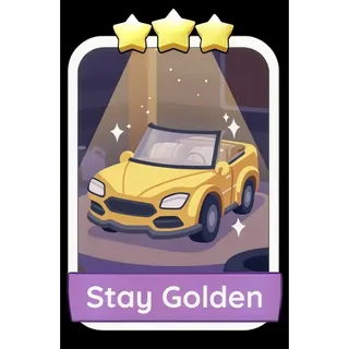 Stay Golden 3⭐ Monopoly Go Sticker Set 16