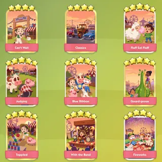 County Fair Monopoly Go Stickers Set 20 (Read Important Note and Rules)
