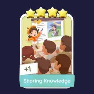 Sharing Knowledge 4⭐ Monopoly Go Sticker