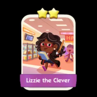 Lizzie the Clever 2⭐ Monopoly Go Sticker