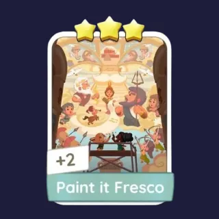 Paint it Fresco 3⭐ Monopoly Go Sticker