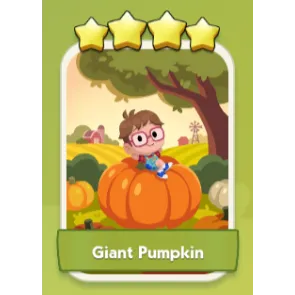 Giant Pumpkin 4⭐ Monopoly Go Sticker Set 17