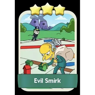 Evil Smirk 3⭐ Monopoly Go Sticker