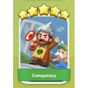 Conspiracy 5⭐ Monopoly Go Sticker Set 19