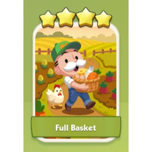 Full Basket 4⭐ Monopoly Go Sticker Set 17