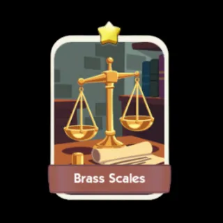 Brass Scales 1⭐ Monopoly Go Sticker