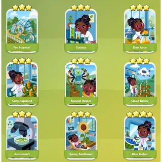Greenhouse Lab Monopoly Go Stickers Set 12 (Read Important Note and Rules)