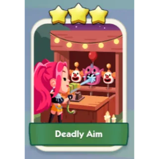 Deadly Aim 3⭐ Monopoly Go Sticker Set 9