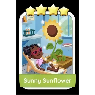 Sunny Sunflower 4⭐ Monopoly Go Sticker Set 12