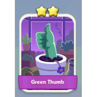 Green Thumb 2⭐ Monopoly Go Sticker Set 5