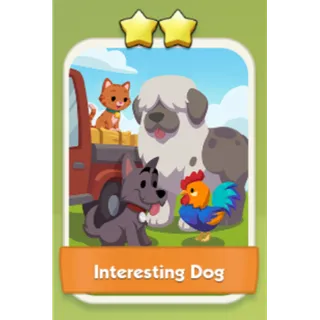 Interesting Dog 2⭐ Monopoly Go Sticker Set 5