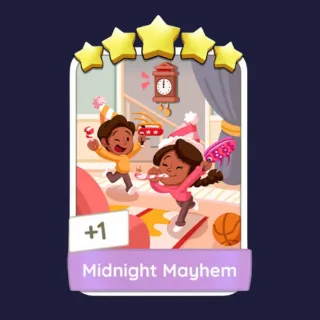 Midnight Mayhem 5⭐ Monopoly Go Prestige Sticker