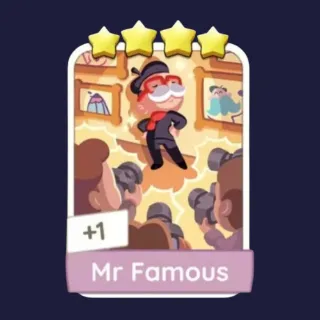 Mr Famous 4⭐ Monopoly Go Sticker