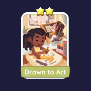 Drawn to Art 2⭐ Monopoly Go Sticker