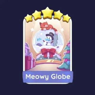 Meowy Globe 5⭐ Monopoly Go Sticker