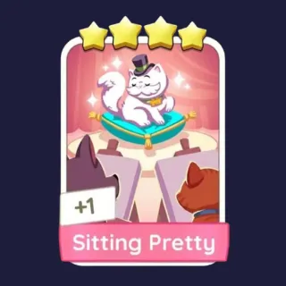 Sitting Pretty 4⭐ Monopoly Go Sticker