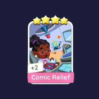 Comic Relief 4⭐ Monopoly Go Sticker