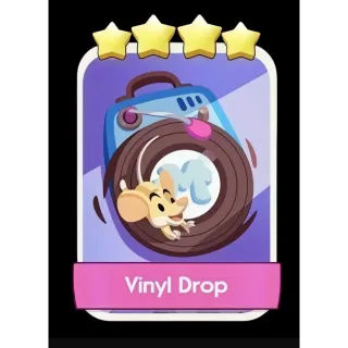 Vinyl Drop 4⭐ Monopoly Go Sticker