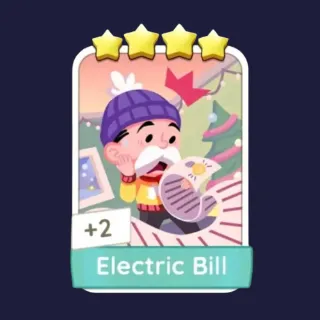 Electric Bill 4⭐ Monopoly Go Sticker