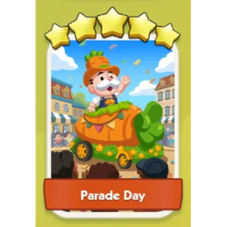 Parade Day 5⭐ Monopoly Go Sticker Set 14