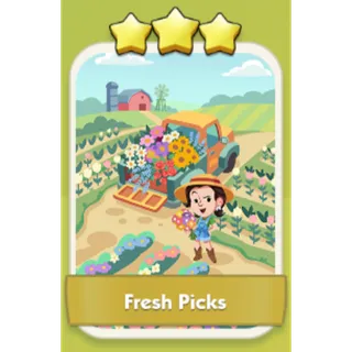 Fresh Picks 3⭐ Monopoly Go Sticker Set 7