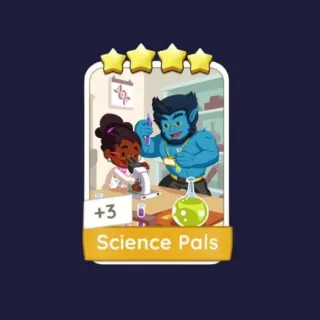 Science Pals 4⭐ Monopoly Go Sticker