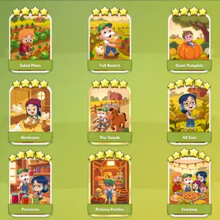 Fruits of our Labor Monopoly Go Stickers Set 17 (Read Important Note and Rules)