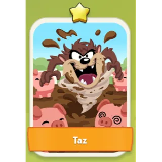 Taz 1⭐ Monopoly Go Sticker Set 1
