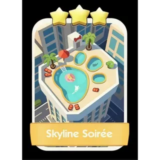 Skyline Soiree 3⭐ Monopoly Go Sticker