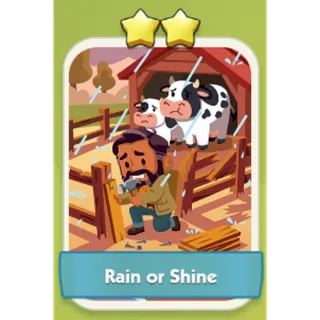 Rain or Shine 2⭐ Monopoly Go Sticker Set 6