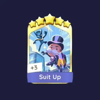 Suit Up 5⭐ Gold Sticker - Monopoly Go Golden Blitz