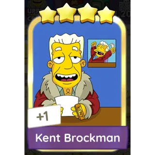 Kent Brockman 4⭐ Monopoly Go Gold Sticker Golden Blitz