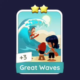 Great Waves 2⭐ Monopoly Go Sticker