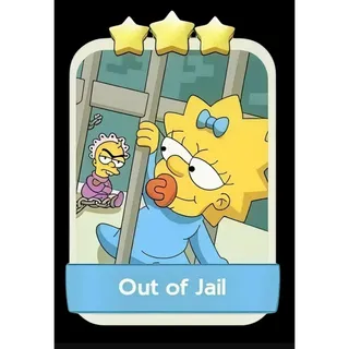 Out of Jail 3⭐ Monopoly Go Sticker