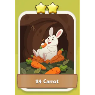 24 Carrot 2⭐ Monopoly Go Sticker Set 3