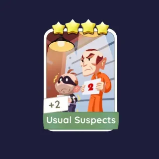 Usual Suspects 4⭐ Monopoly Go Sticker