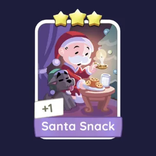 Santa Snack 3⭐ Monopoly Go Sticker