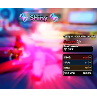 Conqueror vs invulnerable shiny