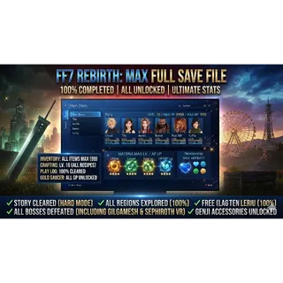 Final Fantasy VII Rebirth Max Full 