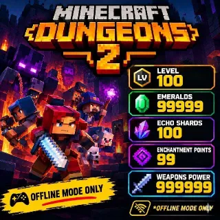 Minecraft Dungeons II Modded Starter Save Full Max