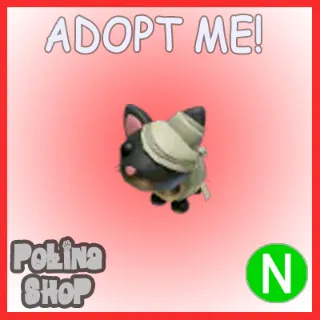 Halloween Black Mummy Cat N x4