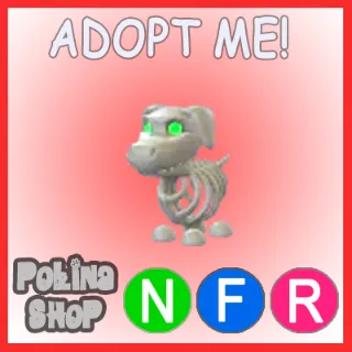 Halloween White Skeleton Dog NFR