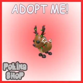 Gingerbread Reindeer x4