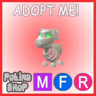 Halloween White Skeleton Dog MFR