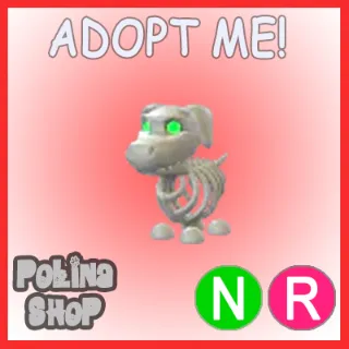 Halloween White Skeleton Dog NR