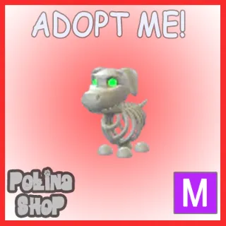 Halloween White Skeleton Dog M